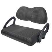 DURAFORCE For Club Car Precedent Front Seat Cover Kit Black Golf Carts-No Stapler Required