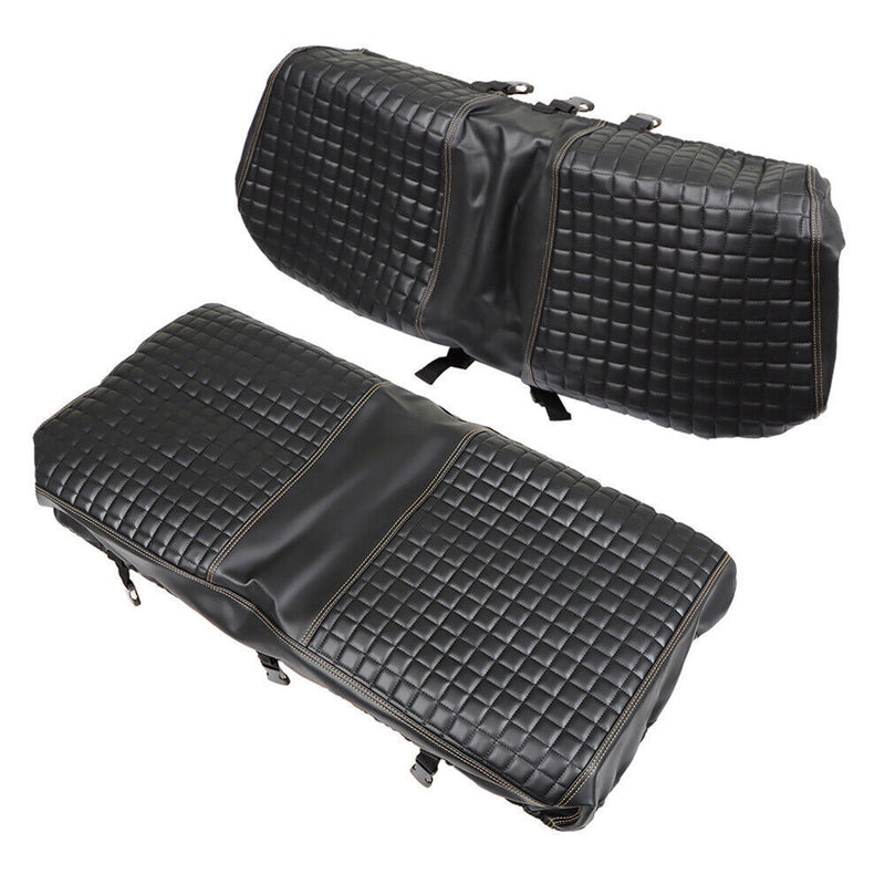 DURAFORCE For Club Car Precedent Front Seat Cover Kit Black Golf Carts-No Stapler Required