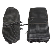 DURAFORCE For Club Car Precedent Front Seat Cover Kit Black Golf Carts-No Stapler Required