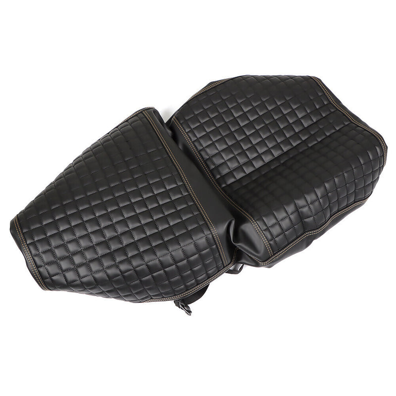 DURAFORCE For Club Car Precedent Front Seat Cover Kit Black Golf Carts-No Stapler Required
