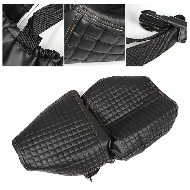 DURAFORCE For Club Car Precedent Front Seat Cover Kit Black Golf Carts-No Stapler Required