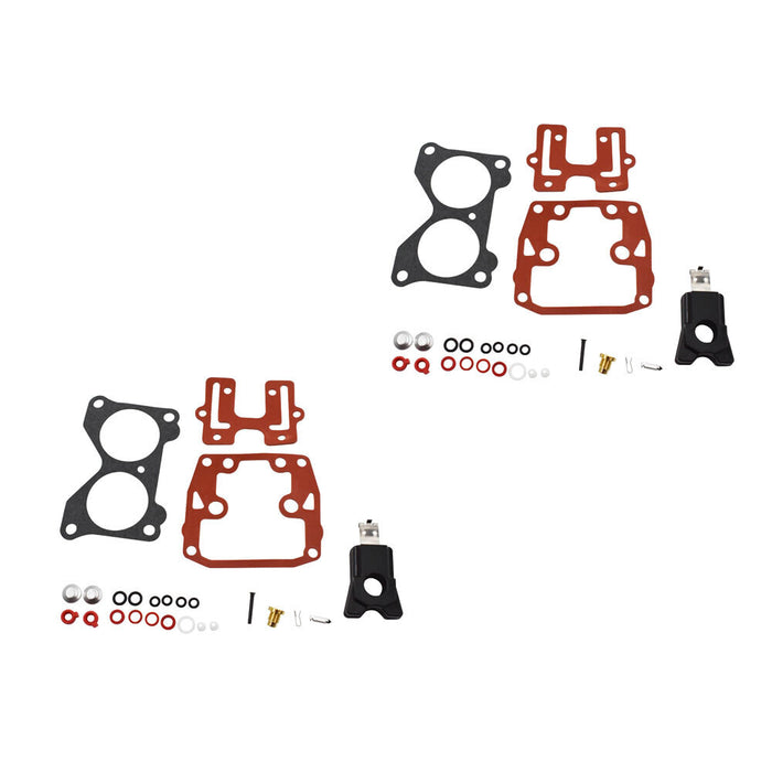DURAFORCE 2set Carburetor Rebuild Kit for Johnson Evinrude V4 85 90 100 115 125 140 HP Hot