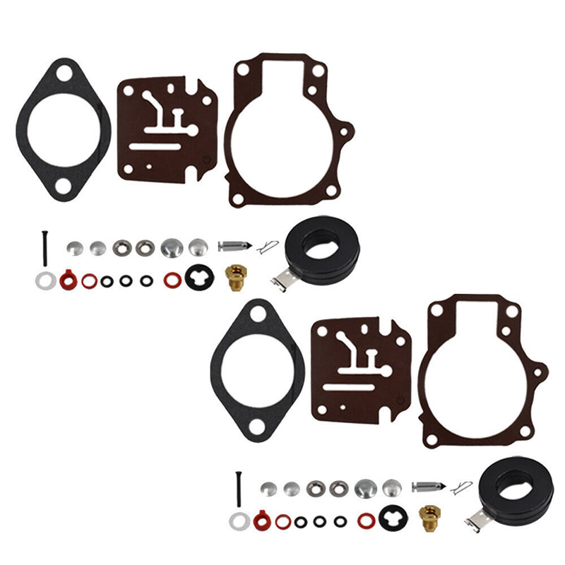 DURAFORCE 2x Carburetor Carb Rebuild Kit For BRP OMC Johnson Evinrude 396701 398729 392061