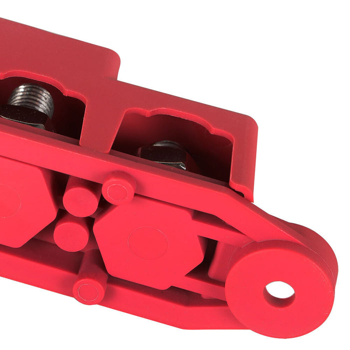 DURAFORCE 4 Way Terminal Junction Block Busbar 3/8" 250 amp 12v with Cover - Red New