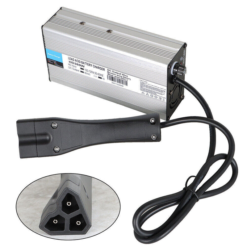 DURAFORCE 48V 6A RXV plug Battery Charger For EzGo RXV Club Car DS Golf Cart