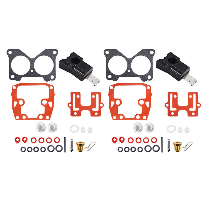 DURAFORCE 2 Carburetor Rebuild Kit for Johnson Evinrude V4 115HP 1980-1995，125HP 1971-1972