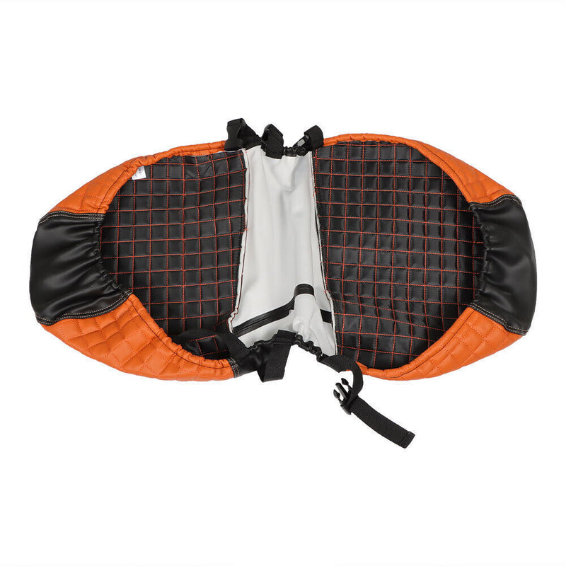 DURAFORCE Orange Front & Rear Seat Covers Fits For Club Car Precedent Golf Carts 2004-Up