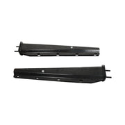 DURAFORCE Mud Flap Hangers Black Steel Straight 30" Pair 2.5" Semi Truck Spring Loaded