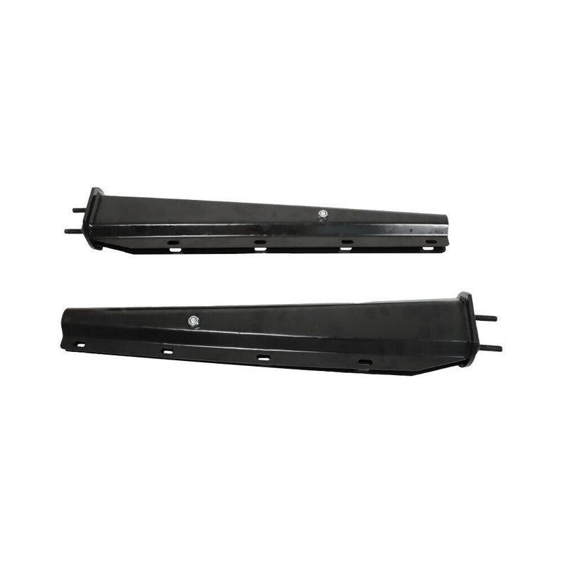 DURAFORCE Mud Flap Hangers Black Steel Straight 30" Pair 2.5" Semi Truck Spring Loaded