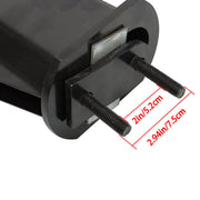 DURAFORCE Mud Flap Hangers Black Steel Straight 30" Pair 2.5" Semi Truck Spring Loaded