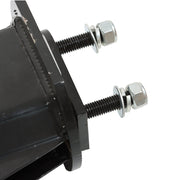 DURAFORCE Mud Flap Hangers Black Steel Straight 30" Pair 2.5" Semi Truck Spring Loaded