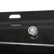 DURAFORCE Mud Flap Hangers Black Steel Straight 30" Pair 2.5" Semi Truck Spring Loaded