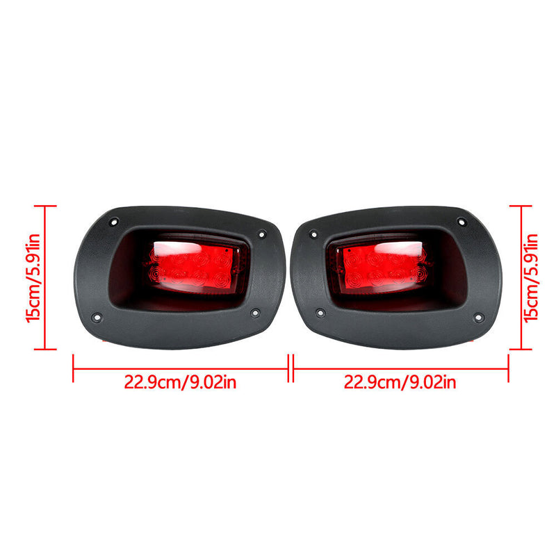 DURAFORCE LED Tail Light Replacement Assemblies For EZGO RXV Golf Cart 2008 - 2015