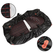 DURAFORCE Red Color Golf Carts Front And Rear Seat Covers For Club Car Precedent 2004-Up