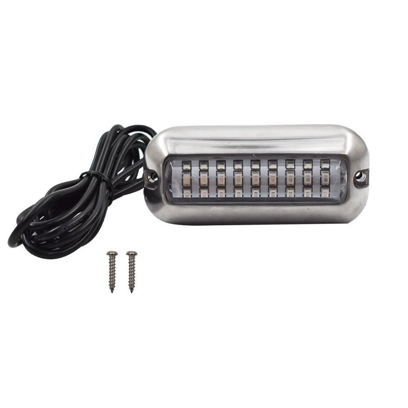 DURAFORCE For 3.5" Marine/Boat 27 Blue LED 50W 12V Underwater Pontoon Boat Transom Lights