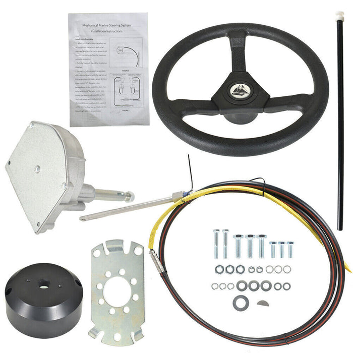 DURAFORCE 10FT SS13710 Boat Cable With Wheel For Marine Engine Turbine Steering System New