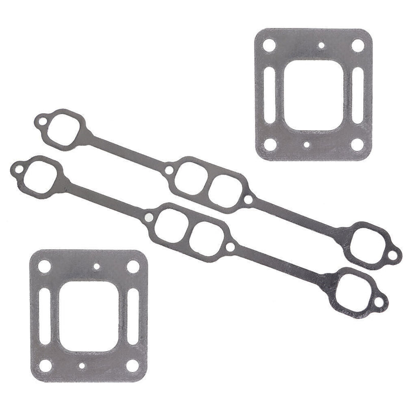 DURAFORCE For Mercruiser 5.0 5.7 350 Mag Riser Block v8 Elbow Kit Exhaust Manifold Gasket