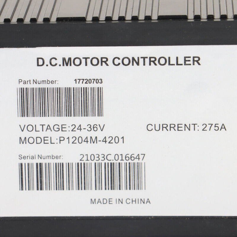 DURAFORCE 36V 275AMP DC Controller Replace 1204-027 PMC For EZGO Golf Cart 0-5kΩ