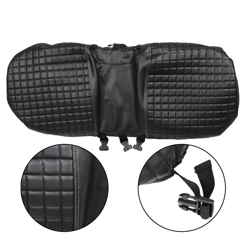 DURAFORCE 4Pcs Black Front & Rear Seat Covers For EZGO Medalist TXT 1994-2013 Golf Carts