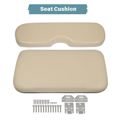 DURAFORCE W/ Hardware Front Seat Cushion For E-Z-GO Medalist TXT 1994-2013 Models -Tan