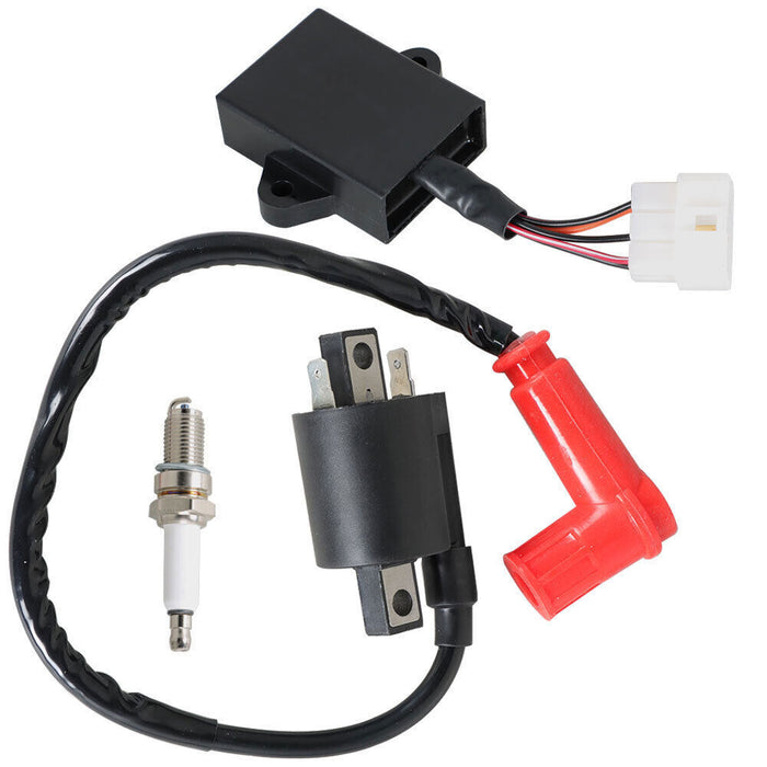 DURAFORCE For Yamaha Gas Golf Cart G9 90-95 Ignition Coil Ignitor CDI Box Spark Plug New