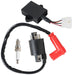 DURAFORCE For Yamaha Gas Golf Cart G9 90-95 Ignition Coil Ignitor CDI Box Spark Plug New