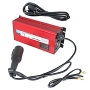 DURAFORCE 48Volt 10A Round 3 Pin Plug Charger with OBC bypass For Club Car Golf Cart