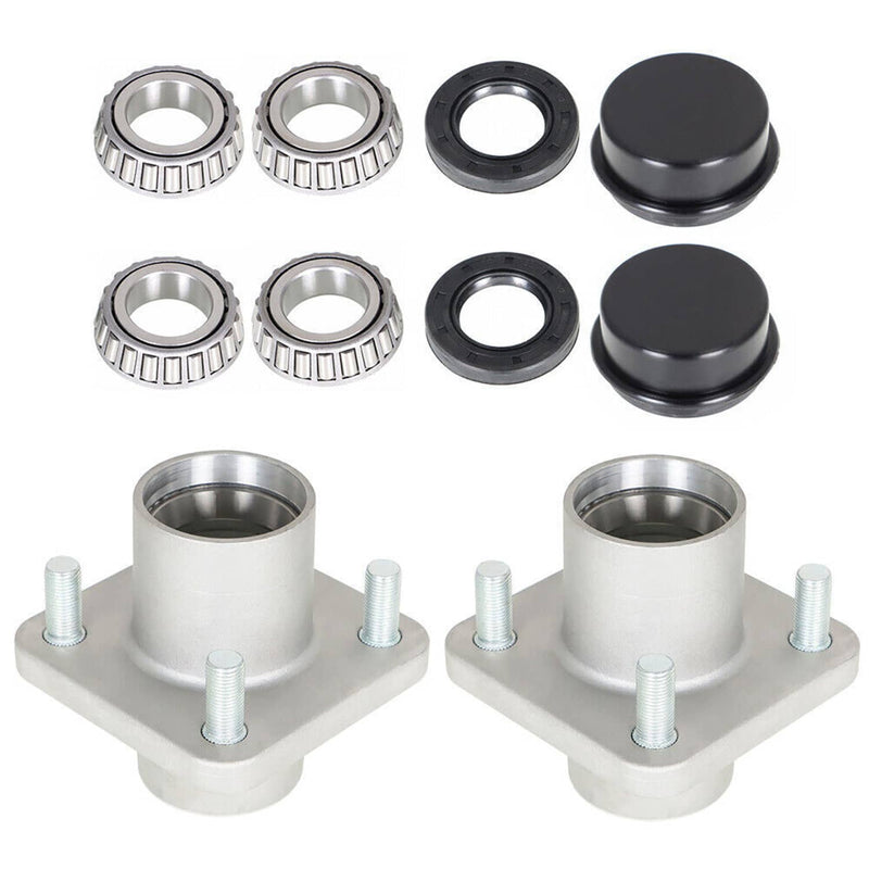 DURAFORCE Front Hub Assembly Wheel Hub ×2 For EZGO TXT/ Medalist G/E Golf Cart 1976-2001.5