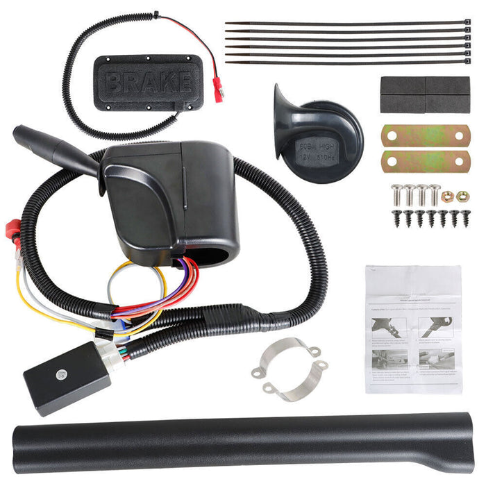 DURAFORCE Golf Cart 12V LED Light Turn Signal Kit with Horn Brake Hazard Light Switch