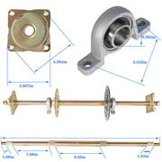 DURAFORCE 32" Rear Live Axle Kit+Brake Assembly+Sprocket Hub Go Kart / ATV / Drift Trike