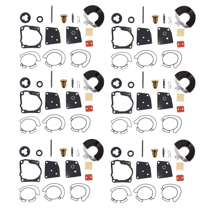 DURAFORCE 6X For Johnson Evinrude 18-7247 438996 V4, V6 175 HP 1998-2002 Carburetor Kits