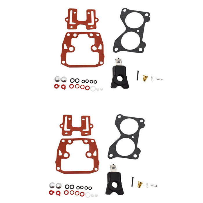 DURAFORCE 2pcs Carburetor Rebuild Kit for Johnson Evinrude V4 85 90 100 115 125 140 HP