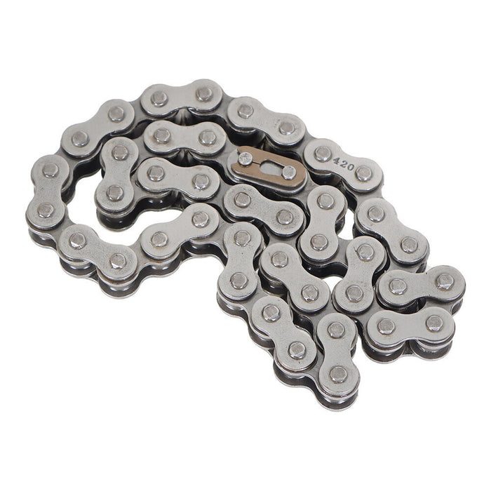 DURAFORCE Front and Rear Chain #420 For Coleman CT200U, CT200U-EX, BT200X 196cc Mini bike
