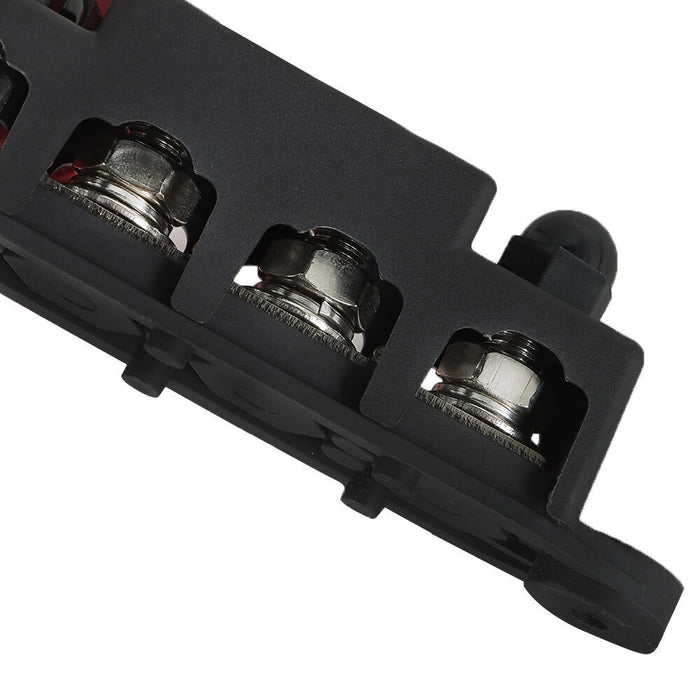 DURAFORCE 4 Post Busbar Bus Bar Power Distribution Red and Black Pair 12V 250A 3/8" New