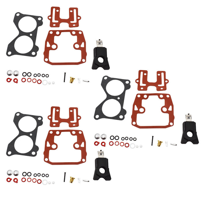 DURAFORCE 3x Carburetor Carb Rebuild Kit For Johnson Evinrude V6 150 155 200 235 175 185