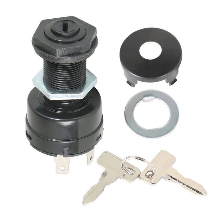DURAFORCE Ignition Key Switch W/2 pcs key For Club Car Precedent 2004+ Golf Cart 102515101