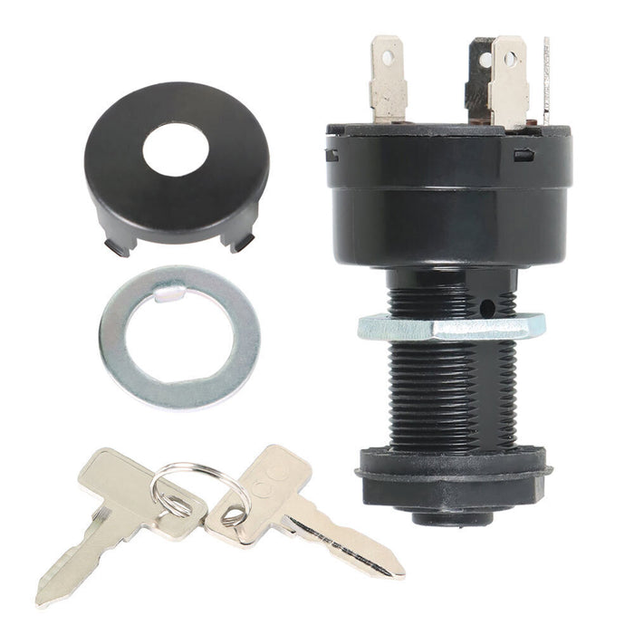 DURAFORCE Ignition Key Switch W/2 pcs key For Club Car Precedent 2004+ Golf Cart 102515101