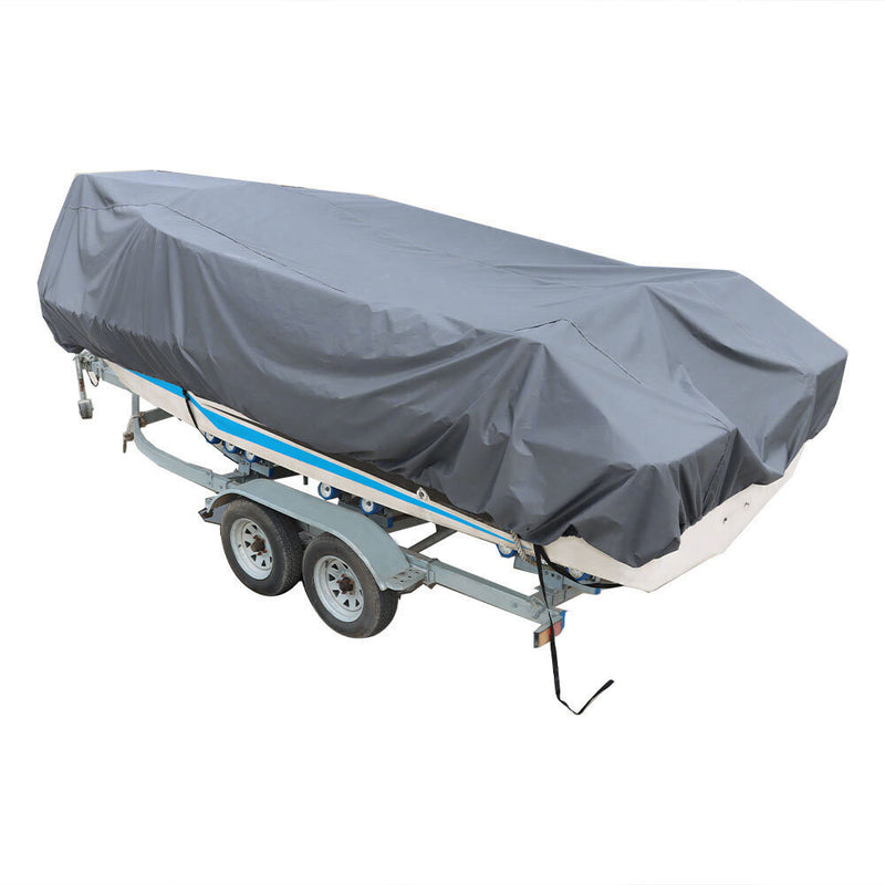 DURAFORCE Heavy Duty Fabric Waterproof 90" V Hull Boat Cover 14 15 16Ft 210D