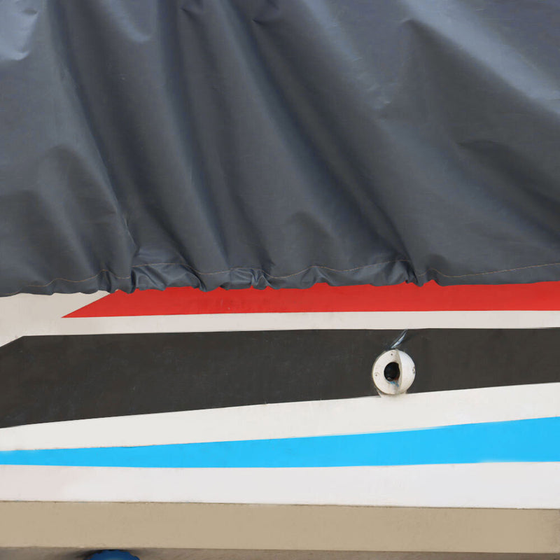 DURAFORCE Heavy Duty Fabric Waterproof 90" V Hull Boat Cover 14 15 16Ft 210D