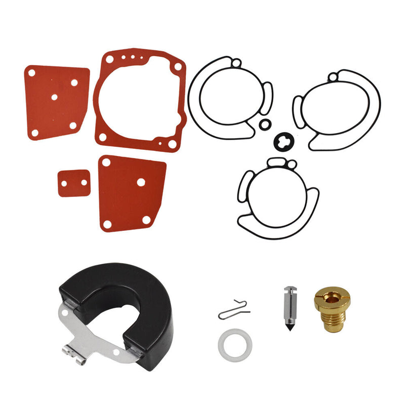 DURAFORCE Triple Carburetor Rebuild Kit for Johnson Evinrude V6 60 Degree 105 150 175 Carb