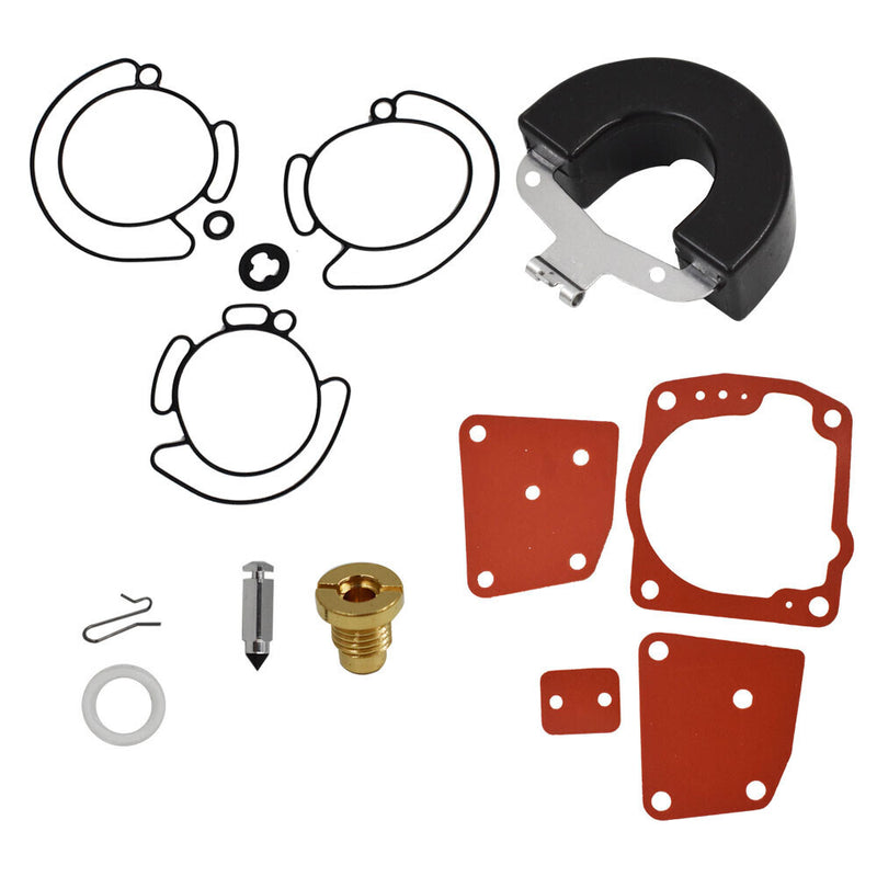 DURAFORCE Triple Carburetor Rebuild Kit for Johnson Evinrude V6 60 Degree 105 150 175 Carb