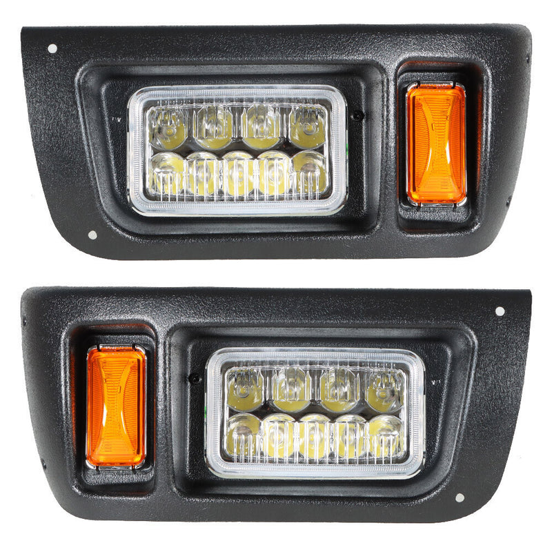 DURAFORCE Golf Cart LED Headlights & Tail Lights Kit For Club Car DS G&E Golf Cart 1993+