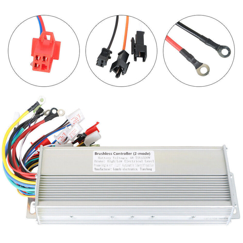 DURAFORCE DC Motor Speed Controller 48V/72V 1500W For Electric E-bike Scooter Brushless