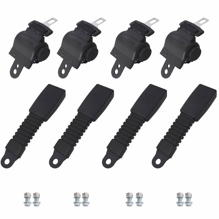 DURAFORCE Fit For EZGO/Yamaha/Club Car 42' Golf Cart Seat Belts Lap Set Retractable 4 Sets