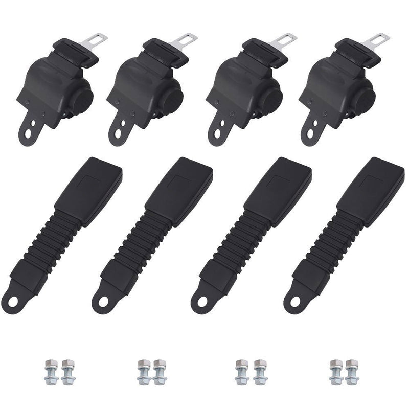 DURAFORCE 42" Universal Golf Cart Seat Belts Lap Set Retractable For EZGO/Yamaha/Club Car