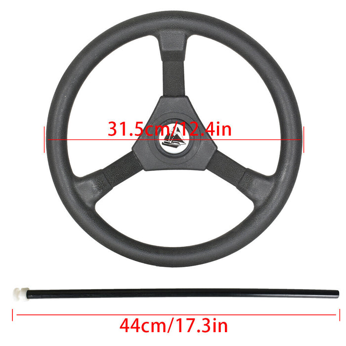 DURAFORCE 13 Feet Boat Rotary Steering System Outboard Kit SS13713 Marine With 13.5" Wheel