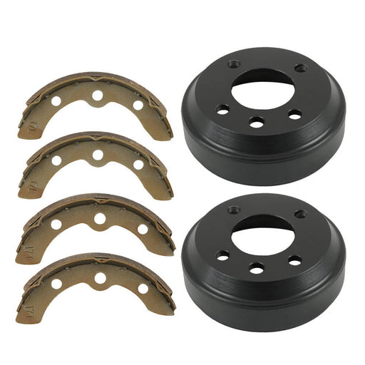 DURAFORCE Golf Cart Brake Drums Shoes Kit For Yamaha G1, G2, G8, G9 (82-92) Gas/Electric