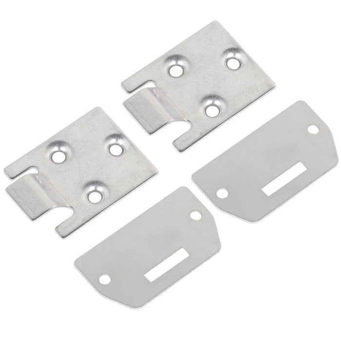 DURAFORCE 2 Sets of Seat Hinge Bottom and Plate for EZGO TXT Medalist Golf Cart (1995-up)