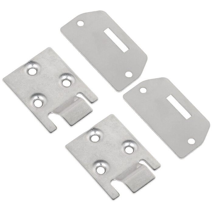 DURAFORCE 2 Sets of Seat Hinge Bottom and Plate for EZGO TXT Medalist Golf Cart (1995-up)