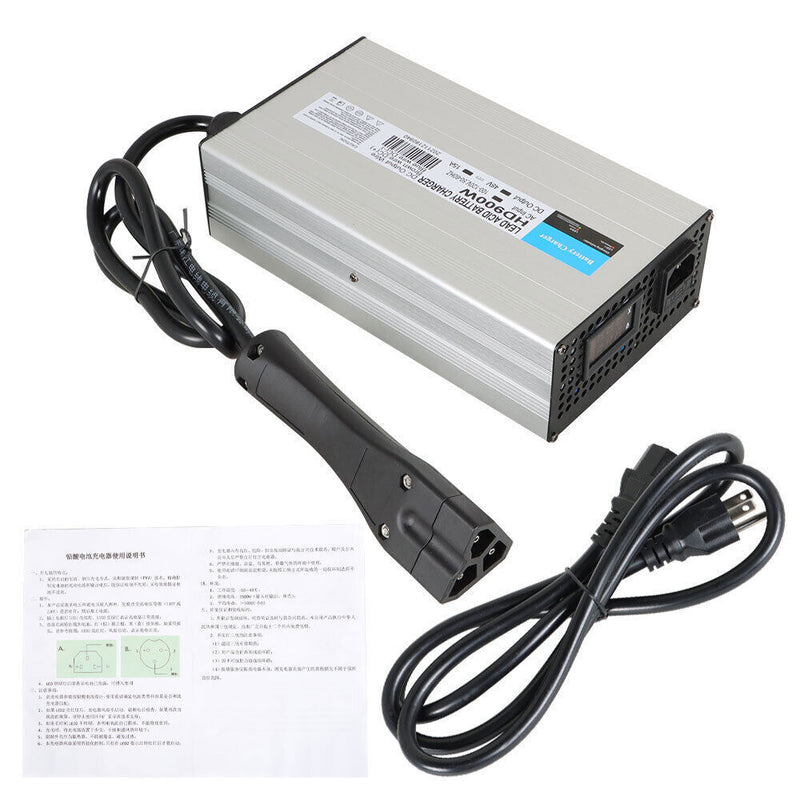DURAFORCE For Club Car EzGo Yamaha Golf Cart 48V 15A Battery Charger with RXV Plug/LED